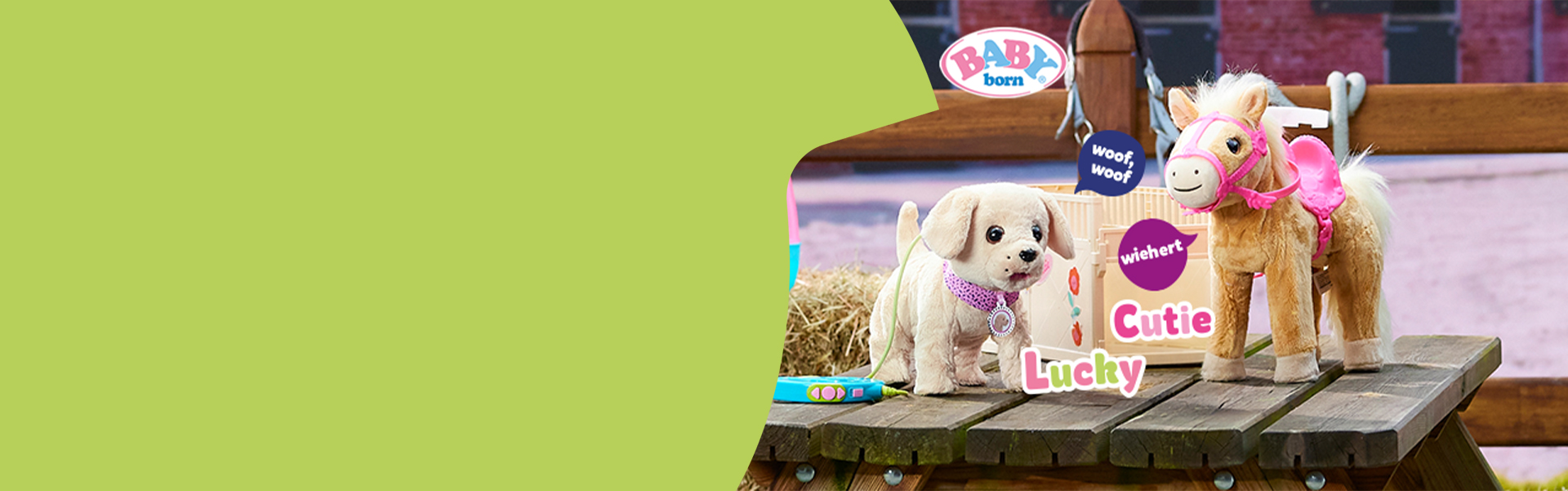 Baby born Hund Lucky & Pferd Cutie
