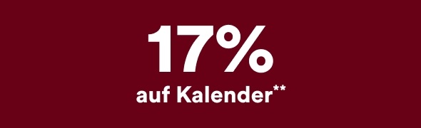 17% auf Kalender**