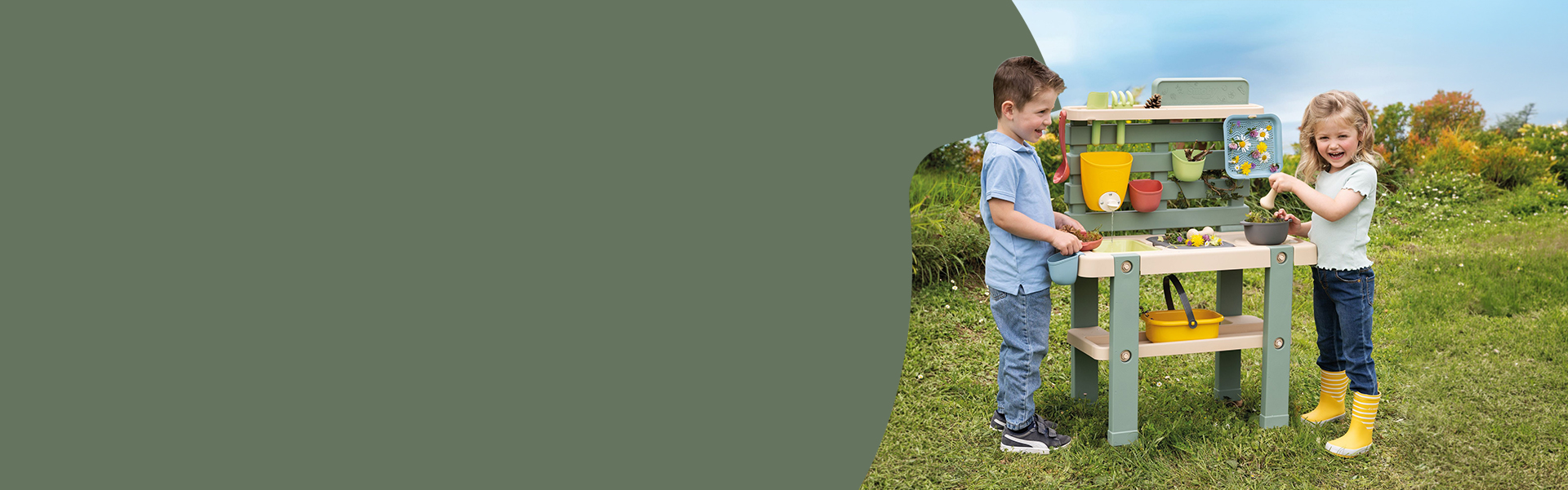 Spielen im Garten - Matschküche 