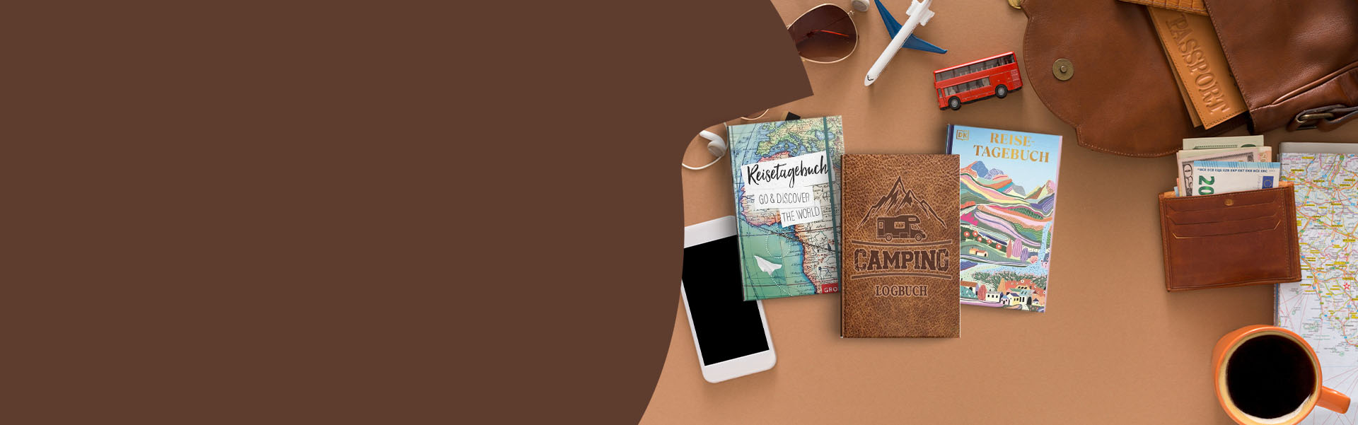 Reisetagbücher zum selber Ausfüllen