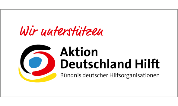 Wir unterstützen Aktion Deutschland Hilft