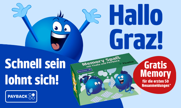 PAYBACK x Thalia Memorys: Hallo Graz! Gratis Memory für die ersten 50 Neuanmeldungen5