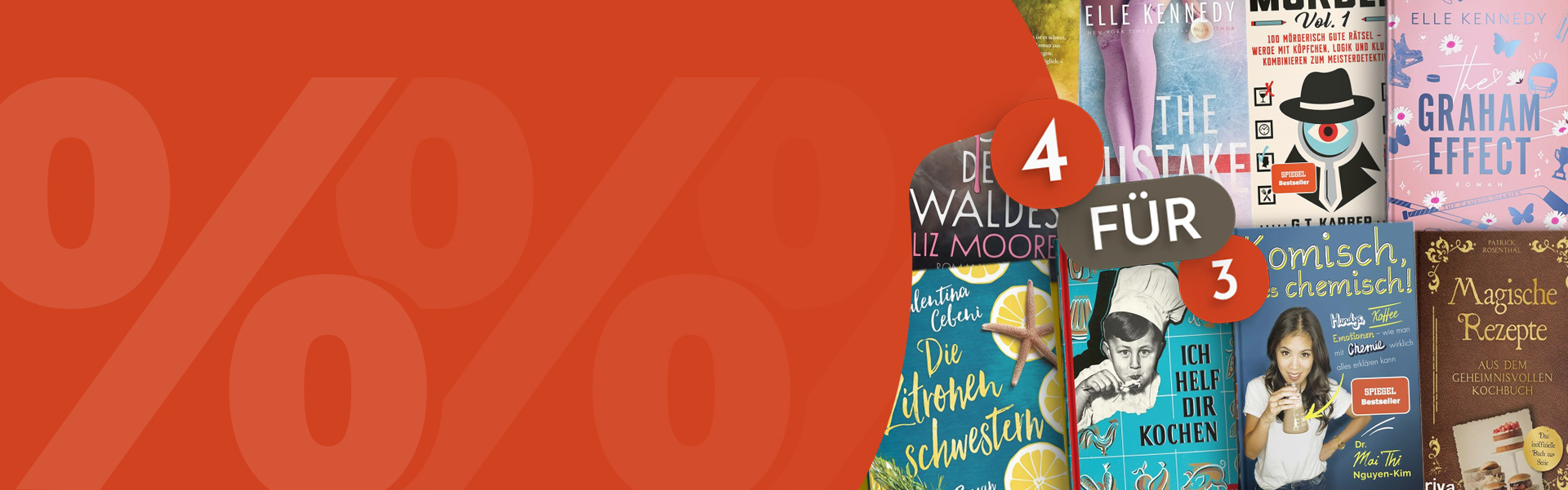 Kauf vier, zahl drei: gebrauchte Bücher