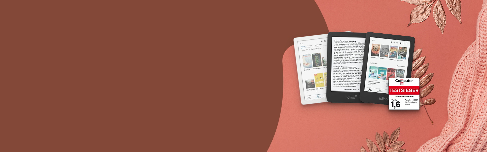 tolino eReader - ideal für den Urlaub und zu Hause